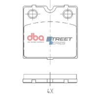 DBA DB15163SS Street Series Brake Pad Set