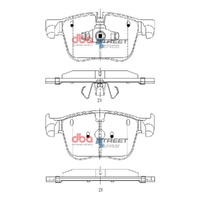 DBA DB15164SS Street Series Brake Pad Set Front