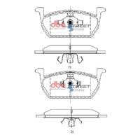 DBA DB15168SS Street Series Brake Pad Set Front
