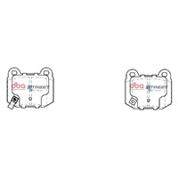 DBA DB1521SS Street Series Brake Pad Set Rear