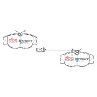 DBA DB1704SS Street Series Brake Pad Set Front