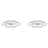 DBA DB1757SS Street Series Brake Pad Set Front