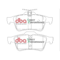 DBA DB1763SP Street Performance Brake Pad Set Rear
