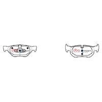 DBA DB1858SS Street Series Brake Pad Set Rear