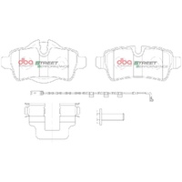 DBA DB2214SP Street Performance Brake Pad Set Rear