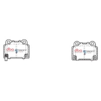 DBA DB2215SS Street Series Brake Pad Set Rear