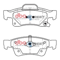 DBA DB2217SS Street Series Brake Pad Set Rear