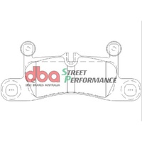 DBA DB2229SP Street Performance Brake Pad Set Rear