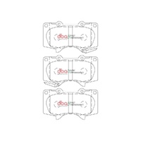 DBA DB2380SP Street Performance Brake Pad Set Front