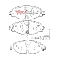 DBA DB2383XP Xtreme Performance Brake Pad Set Front