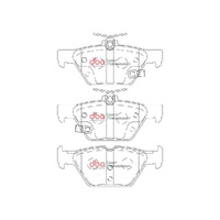 DBA DB2398SP Street Performance Brake Pad Set Rear
