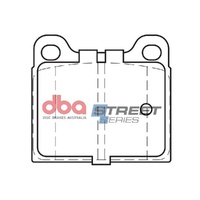 DBA DB2SS Street Series Brake Pad Set Rear