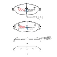 DBA DB8849SS Street Series Brake Pad Set Front
