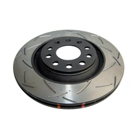 DBA 4000 Series T3 Slotted Brake Disc Rotor Rear fits Audi DBA42576S