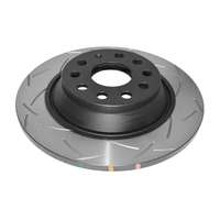 DBA 4000 Series T3 Slotted Brake Disc Rotor Rear fits Audi A3 8V DBA42837S