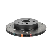 DBA 4000 Series T3 Slotted Brake Disc Rotor Rear fits Toyota DBA43467S