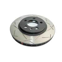 DBA 4000 Series T3 Slotted Brake Disc Rotor Rear fits Audi A3 DBA4800S