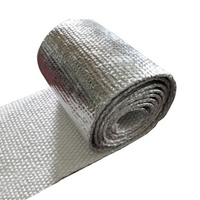 Heat Shield Tape - 2mm Thick, 50mm Wide 7.5 metre. Silver 550c (HWH08)