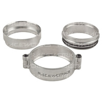 Aluminium Pipe Clamp 3.0" Polished