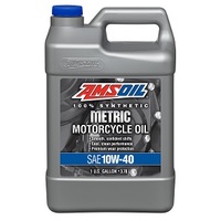 AMSOIL 10W-40 Synthetic Metric® Motorcycle Oil 1x GALLON (3.78L)