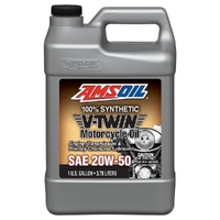 Amsoil V-Twin 20W-50 100% Synthetic Motorcycle Oil 3.78L Bottle MCV1G