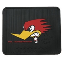 Utility Rubber Floor Mats - Clay Smith With Woodpecker Logo