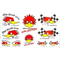 Clay Smith Sticker Sheet - 10 Assorted Die Cut Stickers