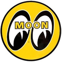 Mooneyes Yellow Eyeball Sticker MNDM009