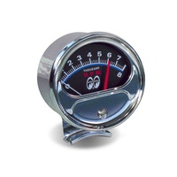 Original Half Sweep Tacho With Logo - Chrome 3-3/4", 8000 RPM
