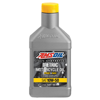AMSOIL 10W-50 Synthetic Metric® Motorcycle Oil 1x Quart (946ml)