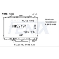 Fenix Radiator Plastic Aluminium Type (NIS2191-PA26A)