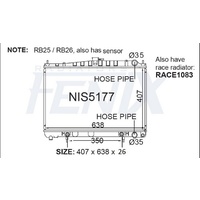 Fenix Radiator (WILL NOT FIT V-SPEC) (NIS5177-PA26A)