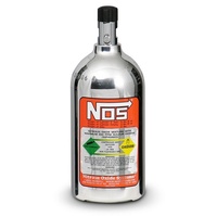 Nitrous Bottle 2-lb. (Polished) - 10.25" x 4.375" dia. With Mini Hi-Flo Valve