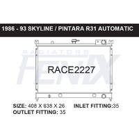 Fenix Radiator ALL ALUMINIUM (RACE2227-FA26A)