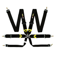(FIA) 6-Point Racing Harness Quick Release (Black)