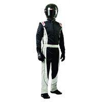 Crossover Multi-Layer Suit - X-Large, Black-White-Grey, SFI-5
