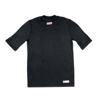 CarbonX Underwear - Medium, Black Top, Crew Neck Short Sleeve, SFI Approved