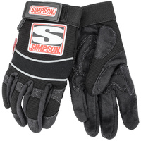 Wrencher Pit Crew Glove - Black, Large