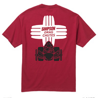 Simpson 2015 Drag Chute Tee - Red, Small