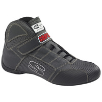 Redline Shoe - Size 10, Black on Black with White Stitching, SFI 3.3/5