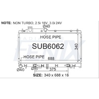Radiator (SUB6062-PA16A)