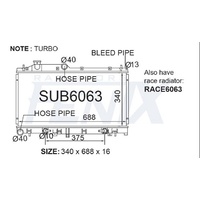 Radiator - 16mm Core Thickness (SUB6063-PA16A)