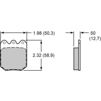 PolyMatrix Brake Pad Set with A Compound (WB15A-10142K)
