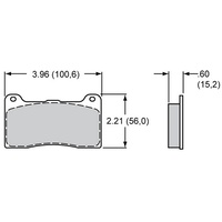 PolyMatrix Brake Pad Set with A Compound (WB15A-7263K)