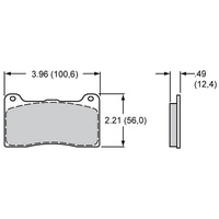 PolyMatrix Brake Pad Set with B Compound (WB15B-9836K)