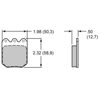 PolyMatrix Brake Pad Set with Q Compound (WB15Q-10144K)