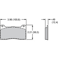 PolyMatrix Brake Pad Set with Q Compound (WB15Q-10385K)