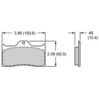 PolyMatrix Brake Pad Set with Q Compound (WB15Q-6824K)