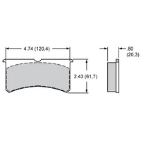 PolyMatrix Brake Pad Set with Q Compound (WB15Q-6829K)