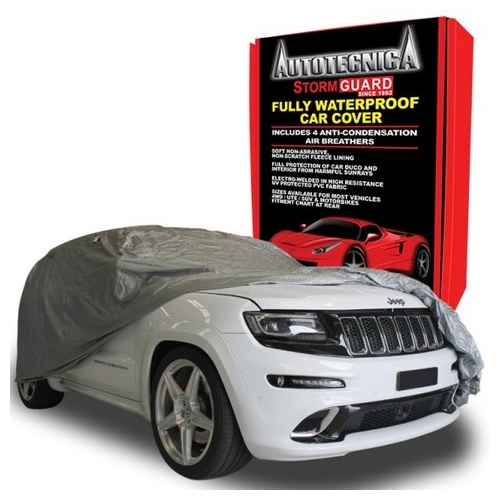 Small Autotecnica Waterproof Car Cover - Suit 4WD Up To 410cm (1-170)